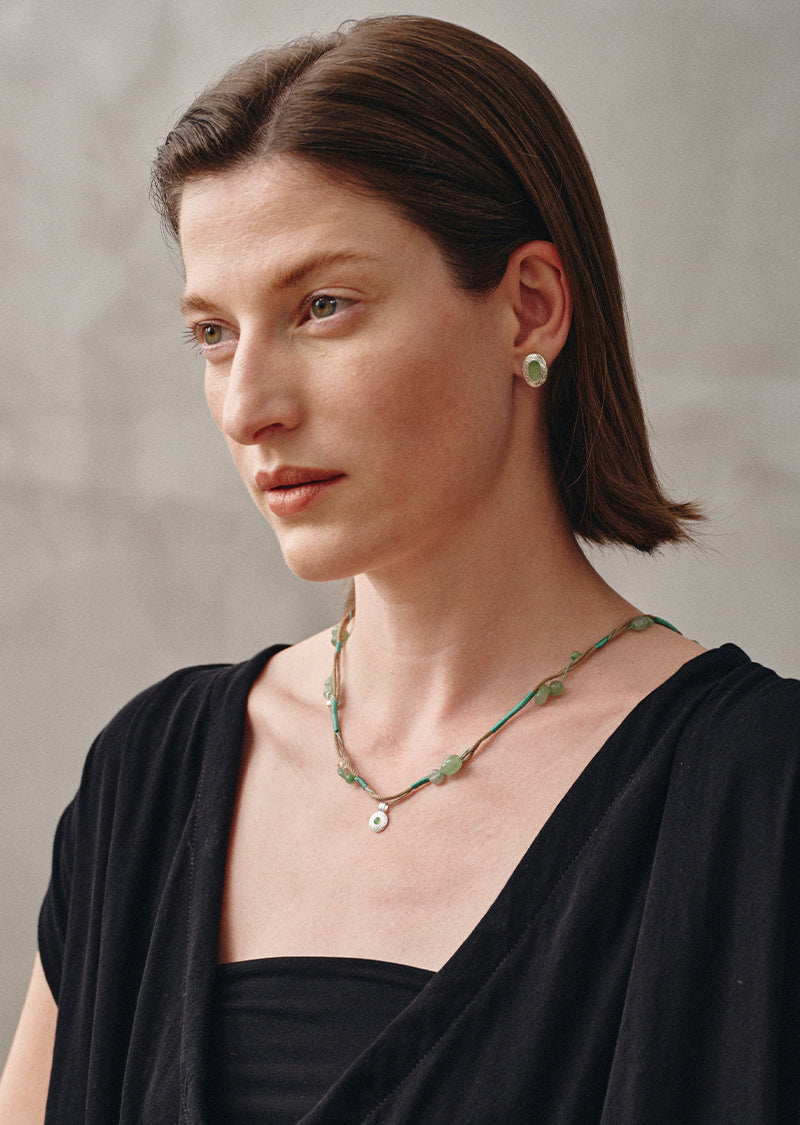 Woven Green Necklace