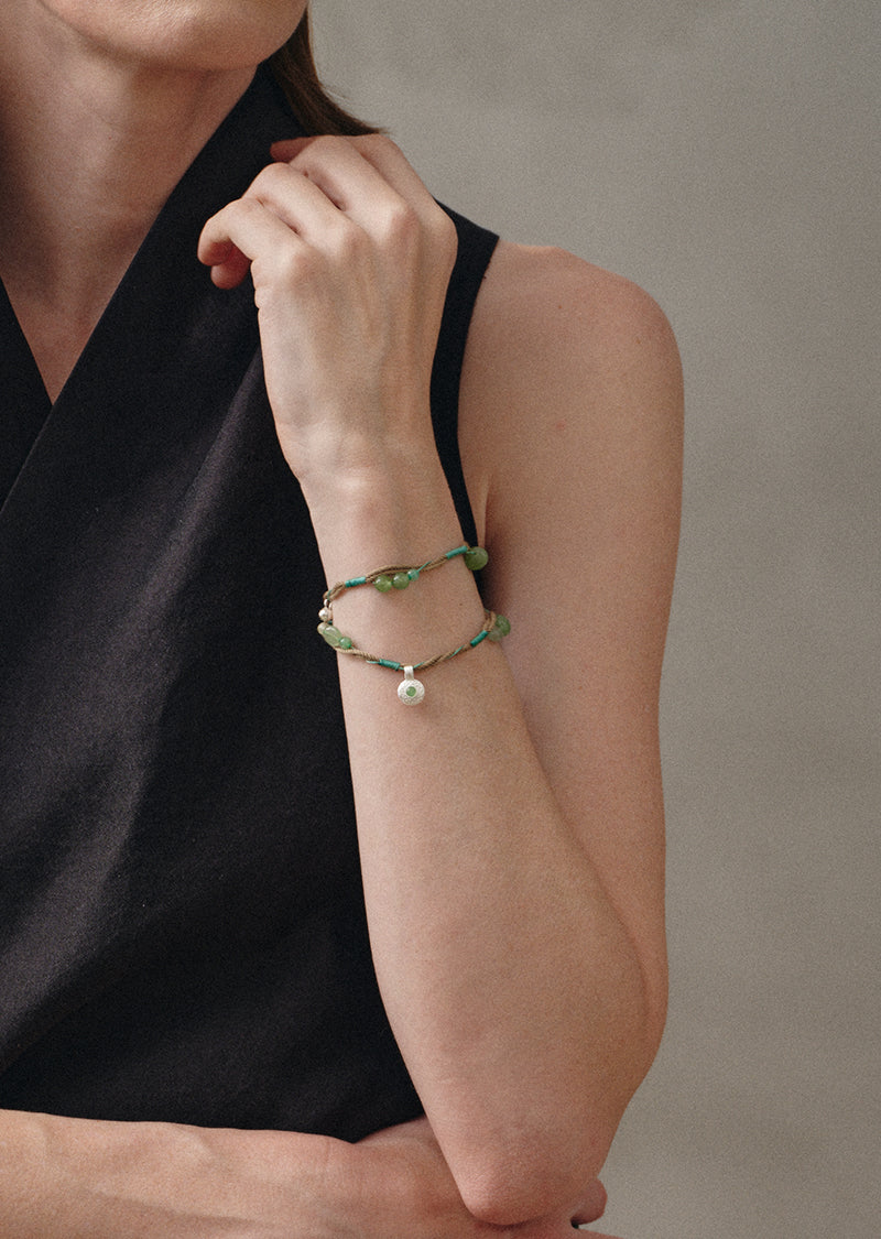 Woven Green Bracelet