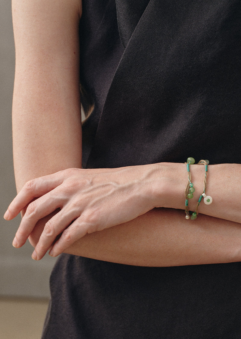 Woven Green Bracelet
