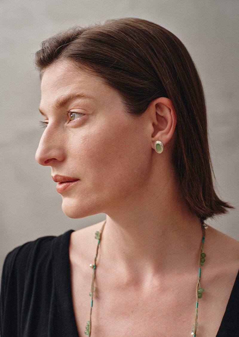 Mirror of Green Earrings