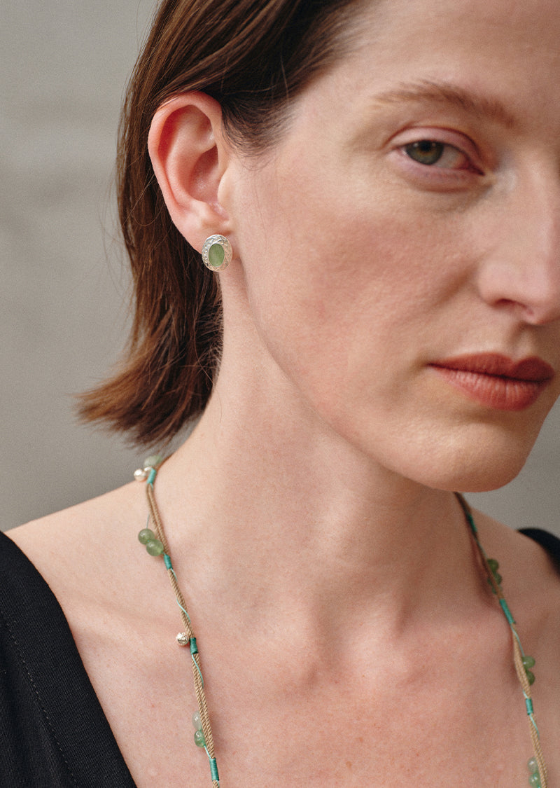 Mirror of Green Earrings