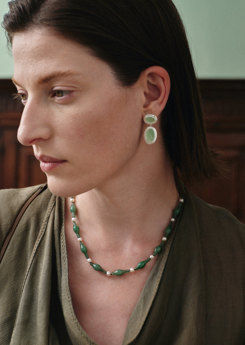 Mirror of Green Earrings