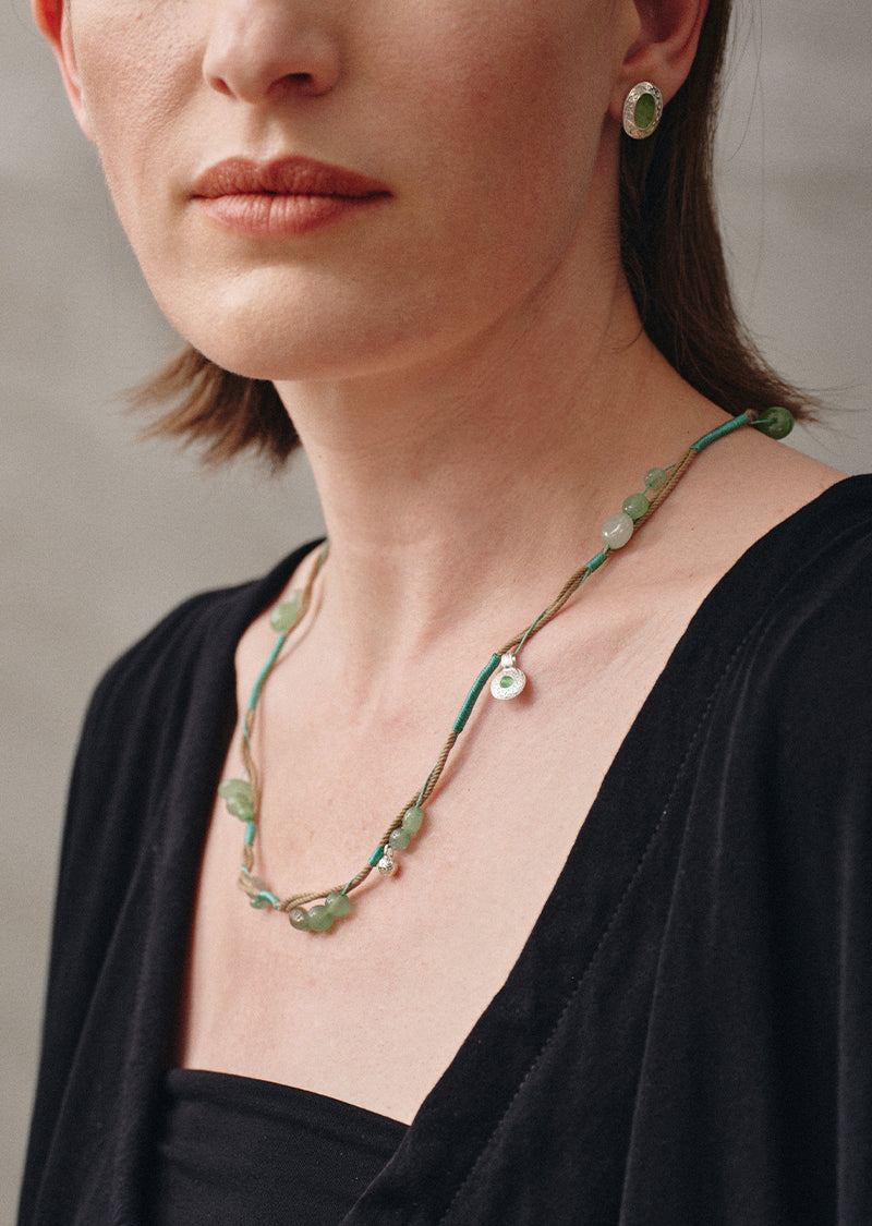 Woven Green Necklace