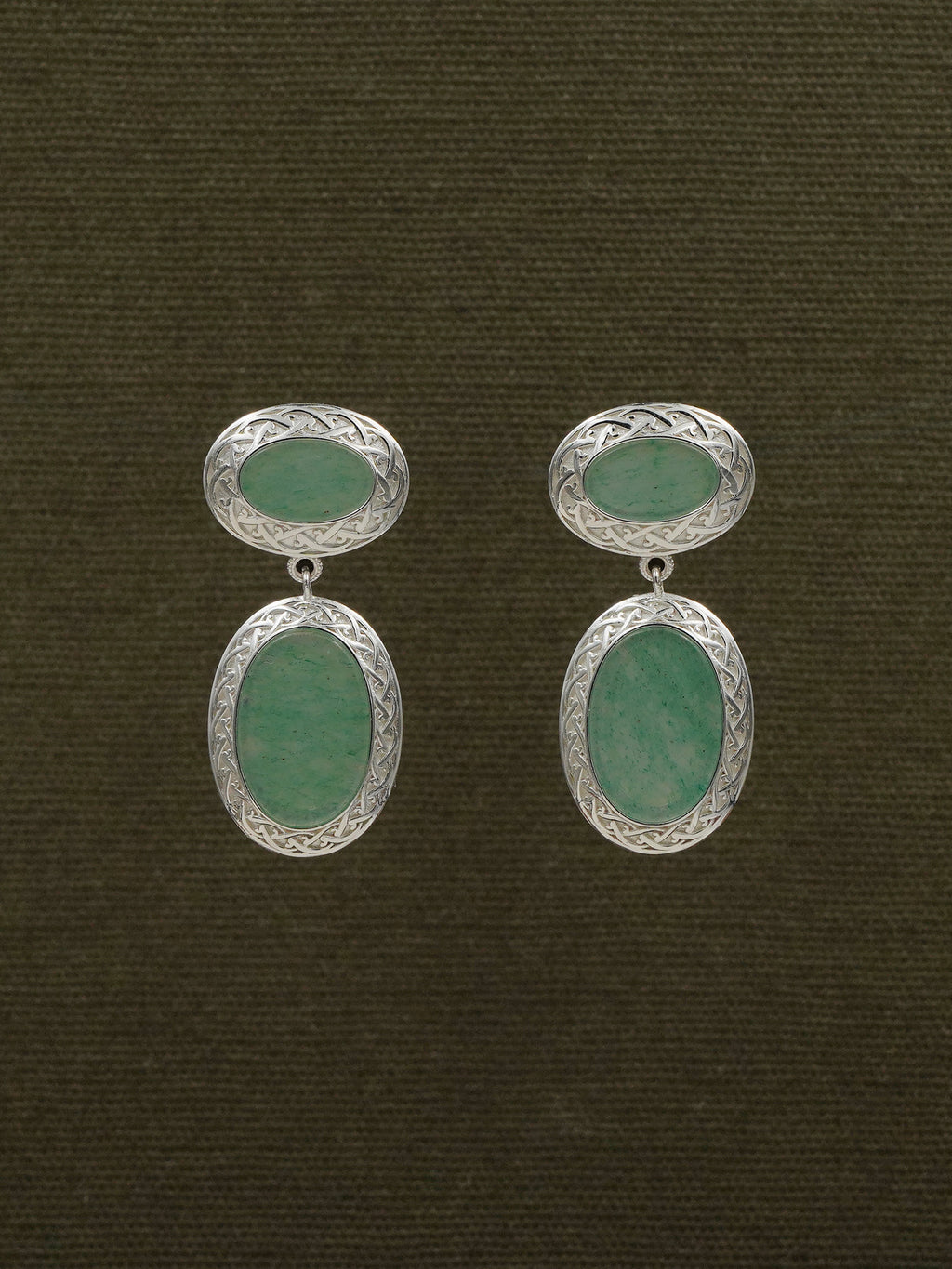 Mirror of Green Earrings