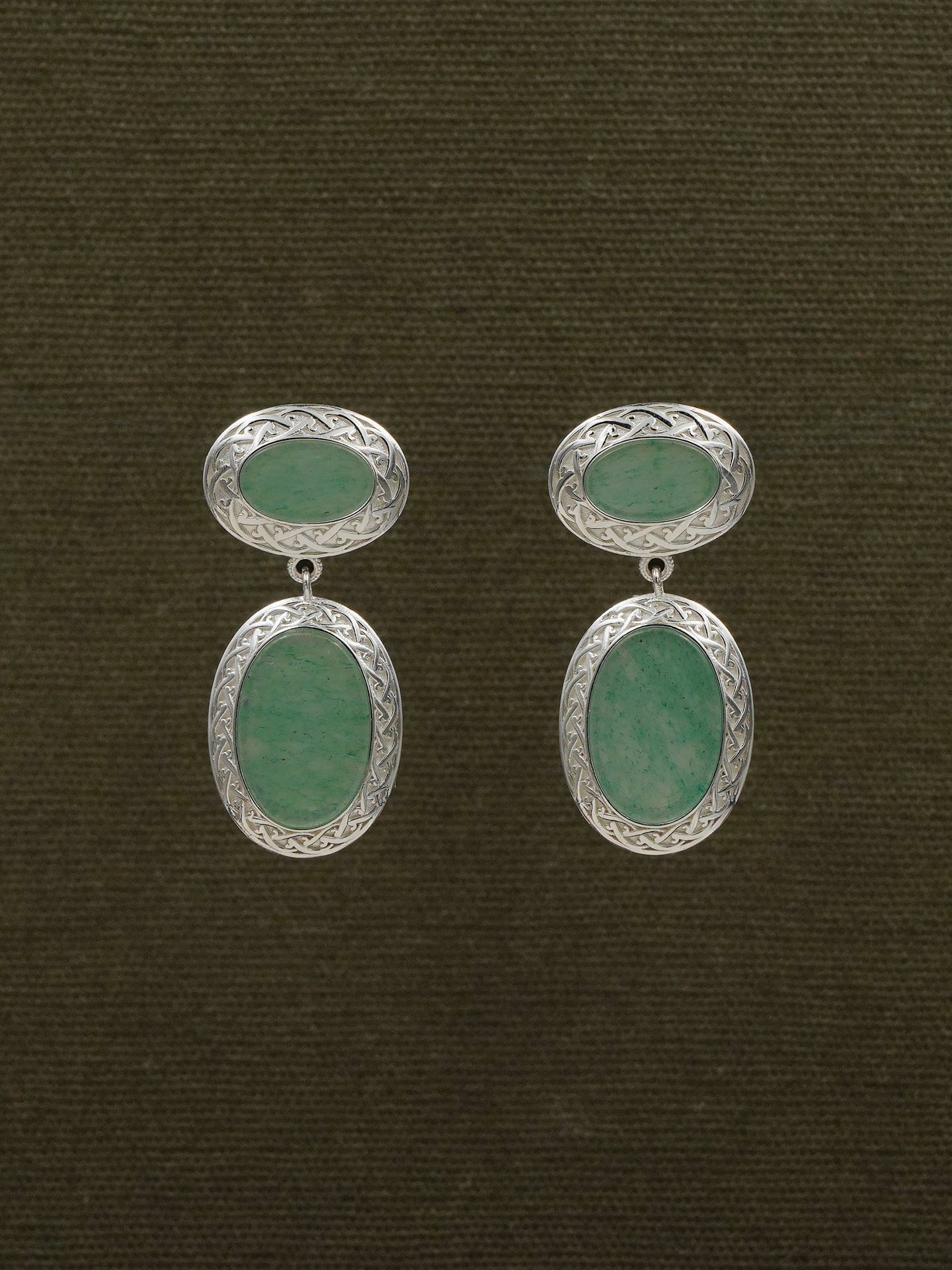 Mirror of Green Earrings